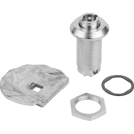 Kipp Quarter-Turn Lock W. Stepped Cam, Zinc K0527.43501